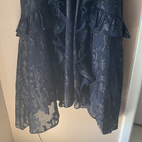 I.N.C. INTERNATIONAL CONCEPTS Ruffle Sleeve Sparkle Brit Prairie Dress - Picture 7 of 13